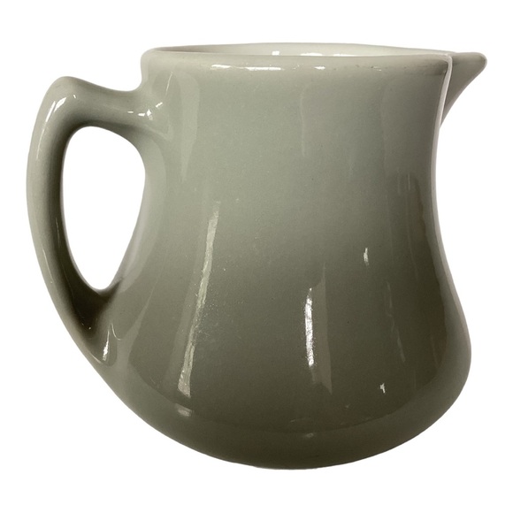 Shenango Ceramic Pottery Creamer Syrup Restaurant Hotel Ware Light Green VTG EUC - Picture 5 of 14